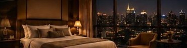 Suite d’hôtel avec vue sur la ville